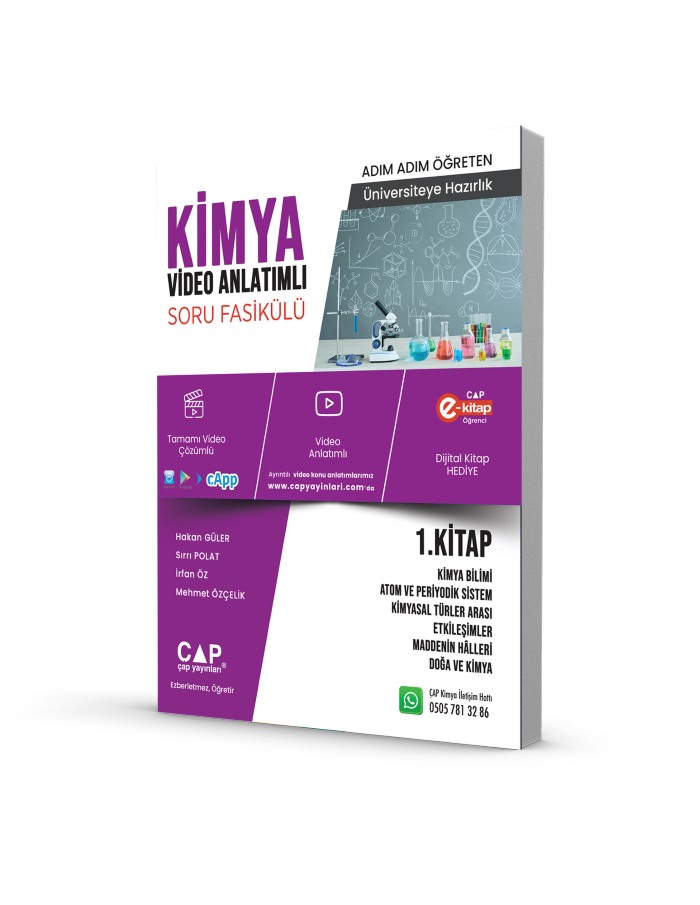 Çap Yayınları Tyt Kimya 1. Kitap