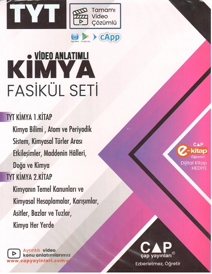 Çap Yayınları Tyt Kimya Fasikül Seti