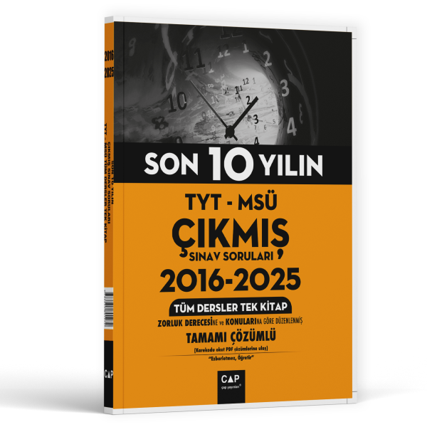 Çap Yayınları TYT MSÜ Son 10 Yılın Çıkmış Soruları (2016-2025)