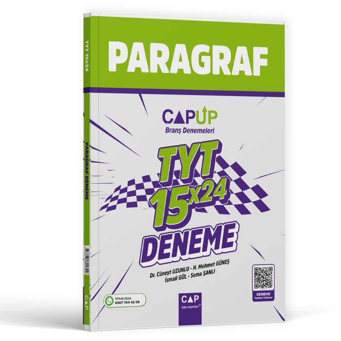 Çap Yayınları TYT Paragraf 15 x 24 Branş Denemesi