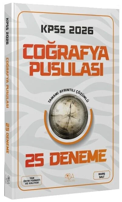 CBA Yayınları 2026 KPSS Coğrafya Pusulası 25 Deneme Çözümlü - Barış Salt