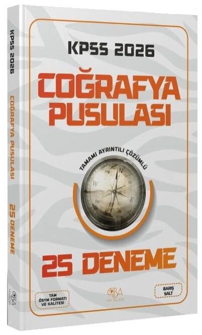 CBA Yayınları 2026 KPSS Coğrafya Pusulası 25 Deneme Çözümlü - Barış Salt