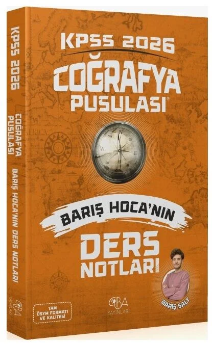 CBA Yayınları 2026 KPSS Coğrafya Pusulası Ders Notları - Barış Salt