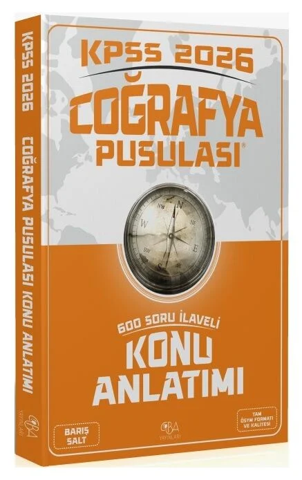 CBA Yayınları 2026 KPSS Coğrafya Pusulası Konu Anlatımı - Barış Salt