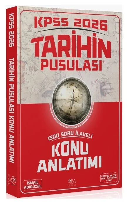 CBA Yayınları 2026 KPSS Tarihin Pusulası Konu Anlatımı - İsmail Adıgüzel