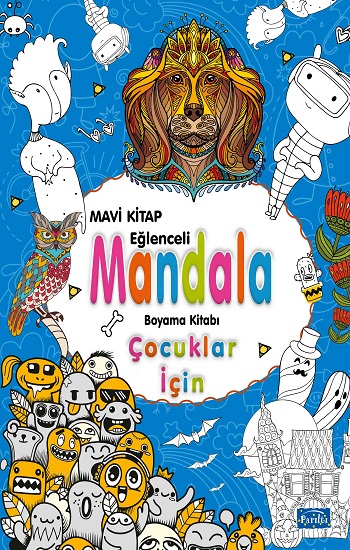 Çocuklar İçin Mandala - Mavi