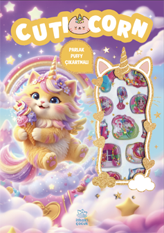 Cuticorn - Puffy Parlak Çıkartmalı Boyama Kitabı