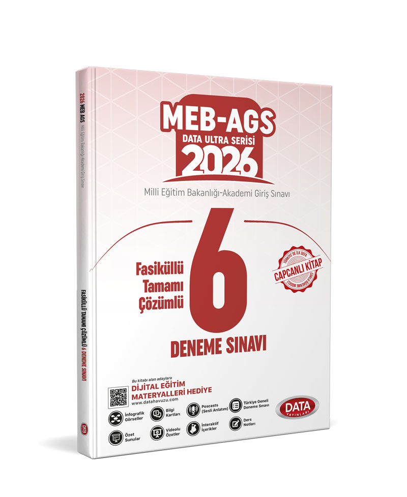 Data Yayınları 2026 AGS Fasiküllü Tamamı Çözümlü 6 Deneme Sınavı