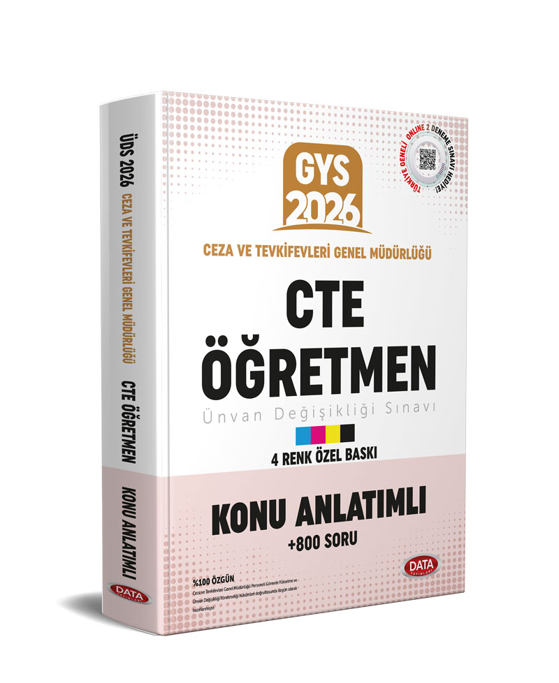 Data Yayınları 2026 Ceza ve Tevkifevleri CTE Öğretmen ÜDS Hazırlık Kitabı