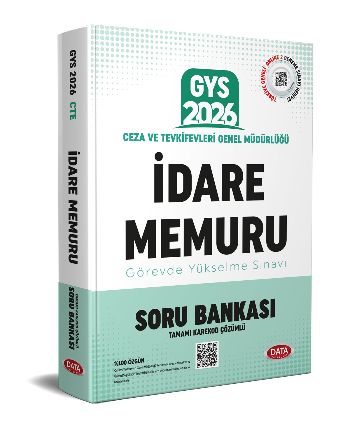 Data Yayınları 2026 Ceza ve Tevkifevleri İdare Memuru GYS Soru Bankası - Karekod Çözümlü