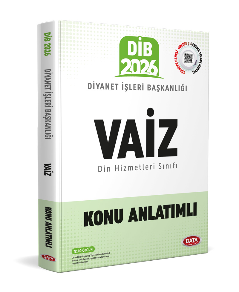 Data Yayınları 2026 Diyanet İşleri Başkanlığı Vaiz Konu Anlatımlı