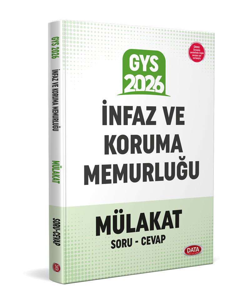 Data Yayınları 2026 İnfaz ve Koruma Memurluğu Mülakat Sınavı Soru - Cevap