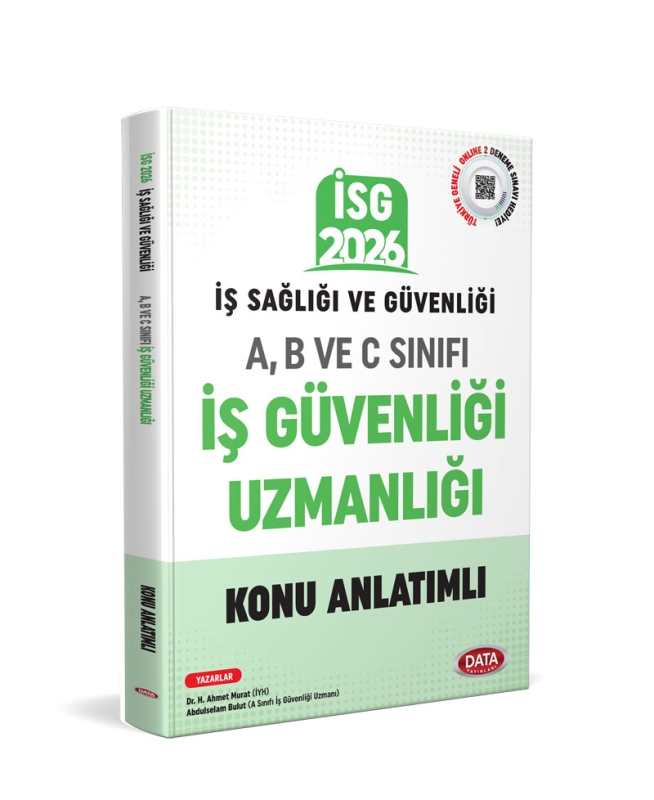 Data Yayınları 2026 İş Sağlığı Güvenliği (İSG) A, B ve C İş Güvenliği Uzmanlığı Konu Anlatımlı