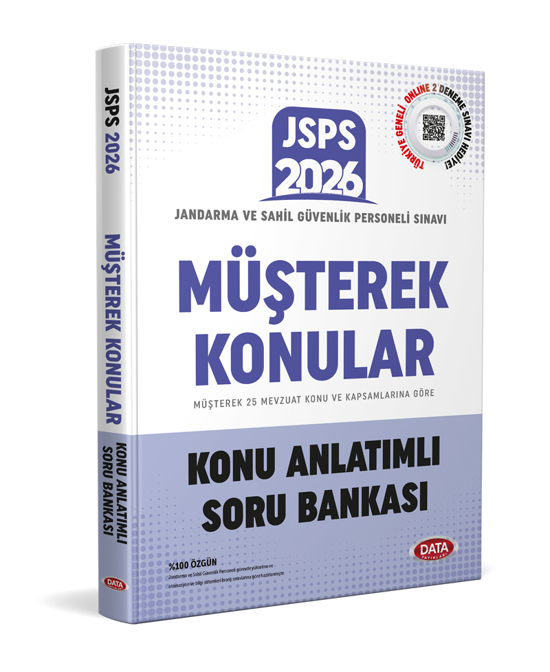 Data Yayınları 2026 JSPS Müşterek Konular Konu Anlatımlı Soru Bankası