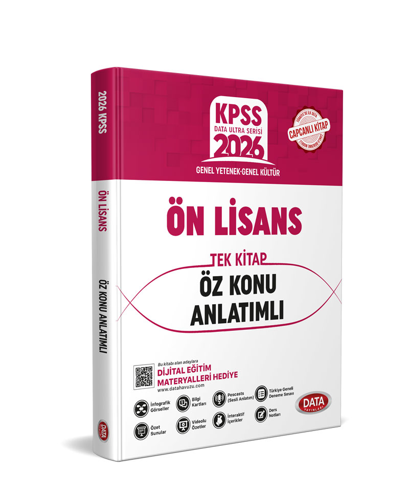 Data Yayınları 2026 KPSS Önlisans Tek Kitap Öz Konu Anlatımlı