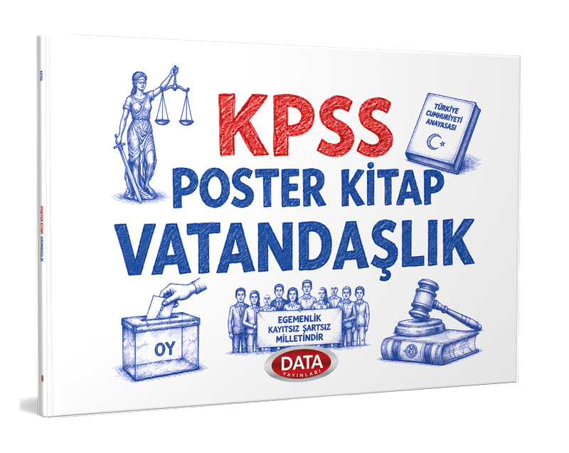 Data Yayınları 2026 KPSS Poster Kitap Vatandaşlık