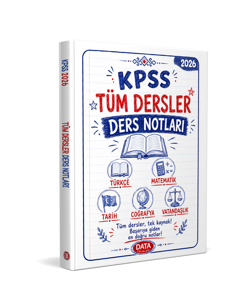 Data Yayınları 2026 KPSS Tüm Dersler Ders Notları