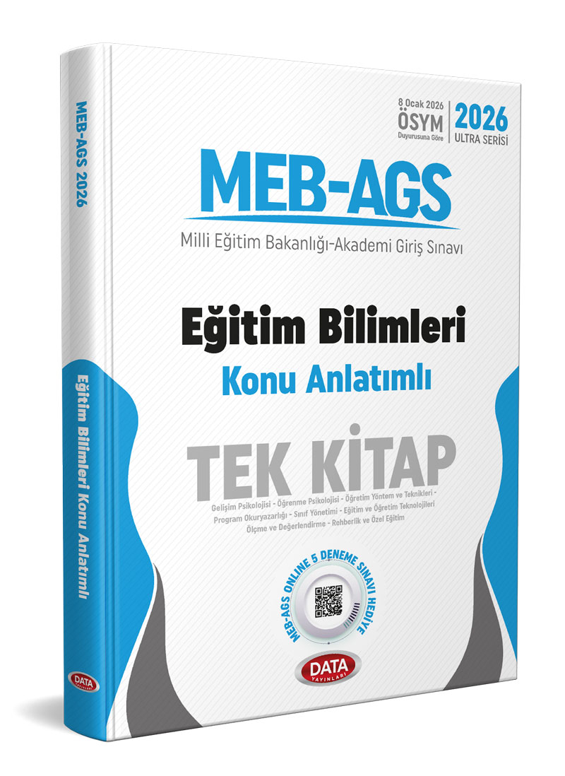 Data Yayınları 2026 MEB-AGS Eğitim Bilimleri Tek Kitap Konu Anlatımlı