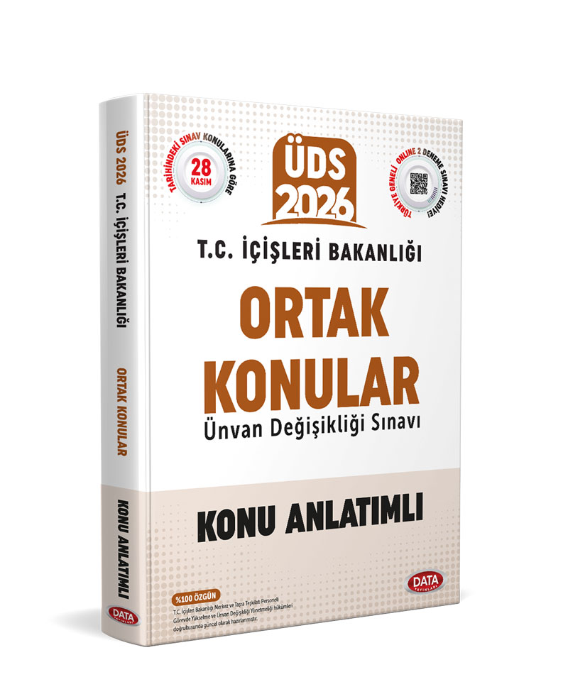 Data Yayınları 2026 T.C. İçişleri Bakanlığı GYS Ortak Konular Konu Anlatımlı