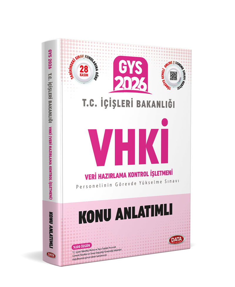 Data Yayınları 2026 T.C. İçişleri Bakanlığı VHKİ GYS Konu Anlatımlı