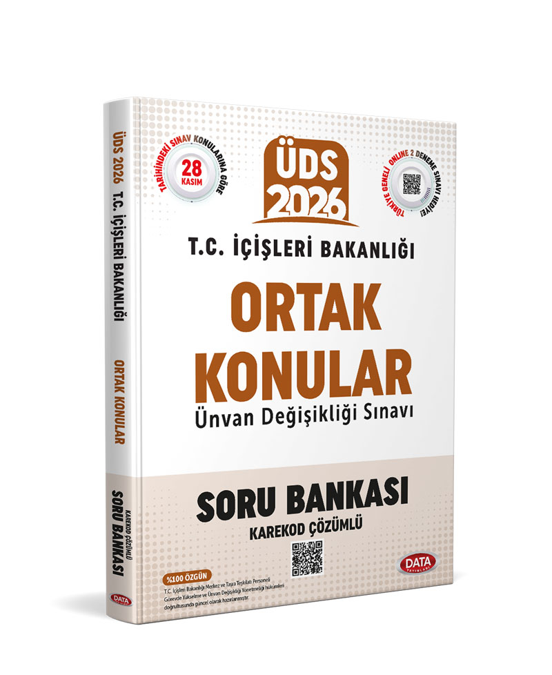 Data Yayınları 2026 T.C. İçişleri Bakanlığı GYS Ortak Konular Soru Bankası
