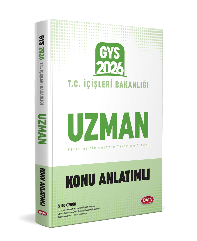 Data Yayınları 2026 T.C. İçişleri Bakanlığı Uzman GYS Konu Anlatımlı