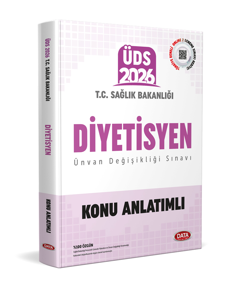 Data Yayınları 2026 T.C. Sağlık Bakanlığı ÜDS Diyetisyen Konu Anlatımlı