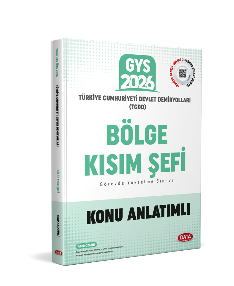Data Yayınları 2026 TCDD GYS Bölge Kısım Şefi Konu Anlatımlı