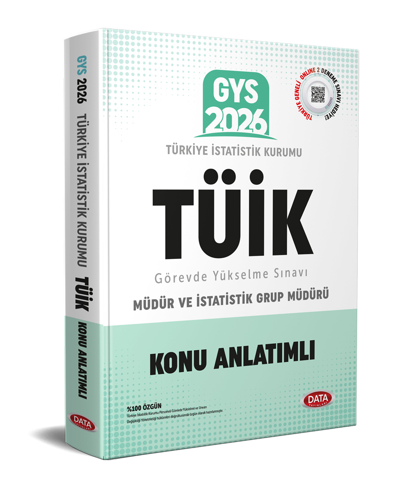Data Yayınları 2026 Türkiye İstatistik Kurumu (TÜİK) GYS Konu Anlatımlı