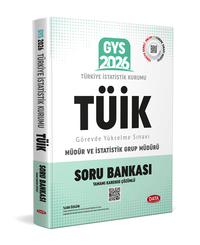 Data Yayınları 2026 Türkiye İstatistik Kurumu (TÜİK) GYS Soru Bankası - Karekod Çözümlü