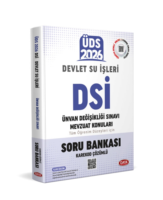 Data Yayınları 2026 ÜDS Devlet Su İşleri (DSİ) Soru Bankası