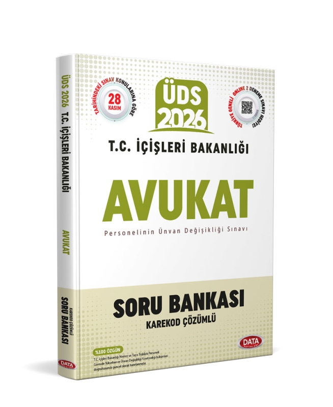 Data Yayınları 2026 ÜDS T.C. İçişleri Bakanlığı Avukat Soru Bankası