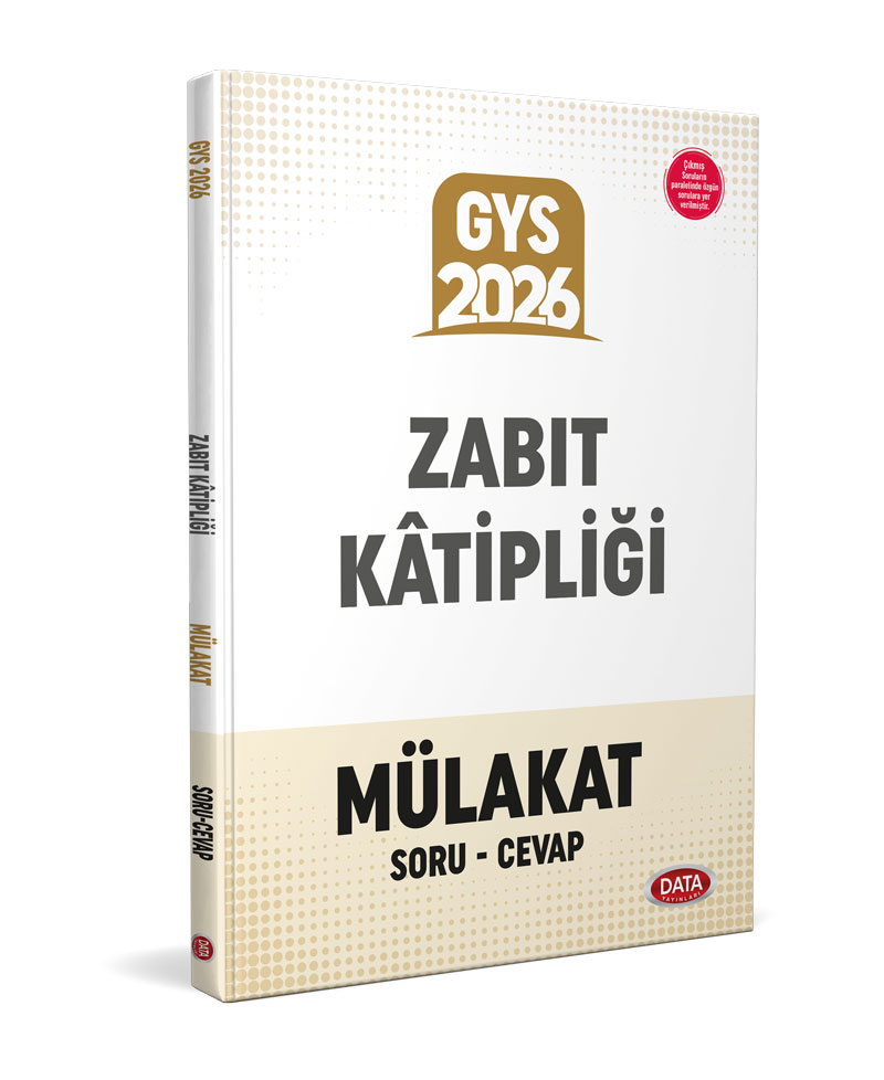 Data Yayınları 2026 Zabıt Katipliği Mülakat Soru - Cevap
