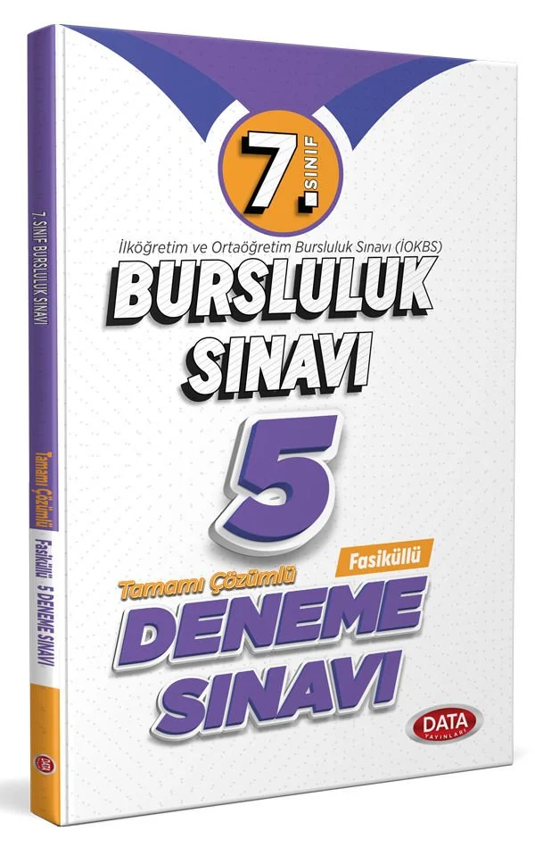 Data Yayınları 7. Sınıf Bursluluk Sınavı 5 Deneme Sınavı