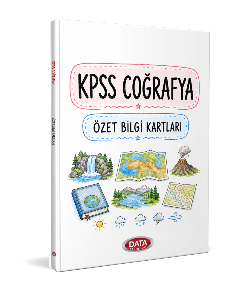 Data Yayınları KPSS Coğrafya Özet Bilgi Kartları