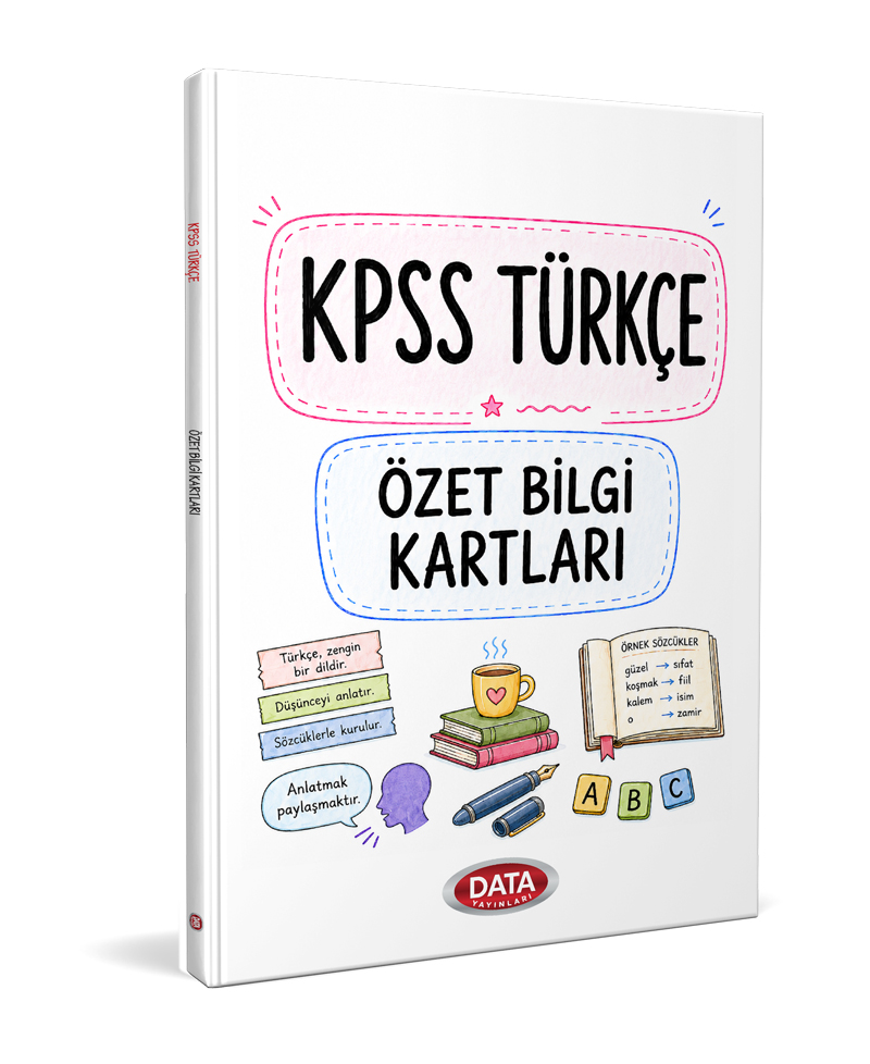 Data Yayınları KPSS Türkçe Özet Bilgi Kartları