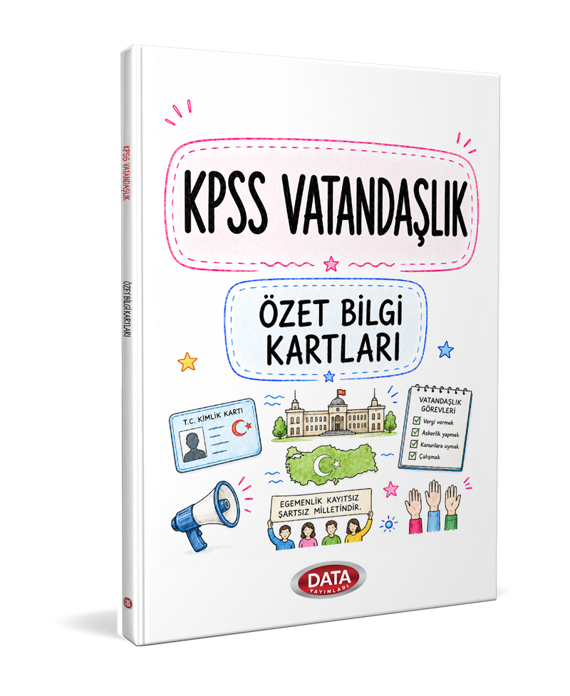 Data Yayınları KPSS Vatandaşlık Özet Bilgi Kartları