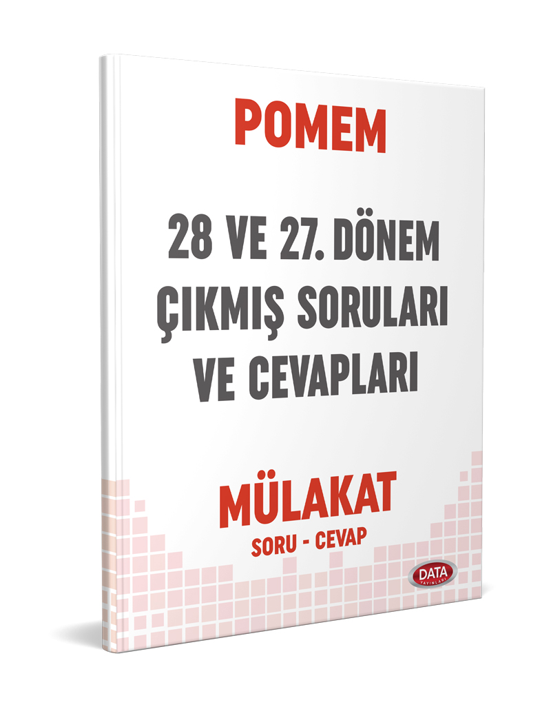 Data Yayınları POMEM 27-28. Dönem Mülakat Çıkmış Sorular ve Cevapları