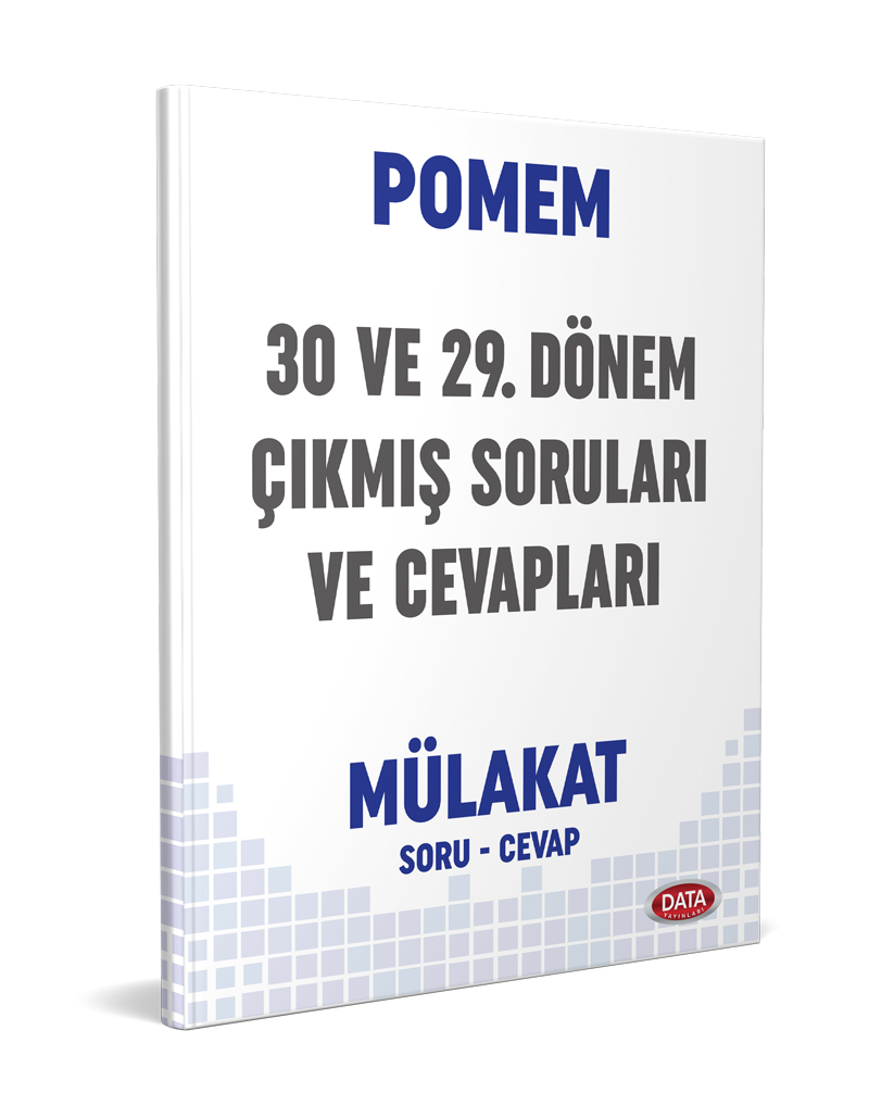 Data Yayınları POMEM 29-30. Dönem Mülakat Çıkmış Sorular ve Cevapları