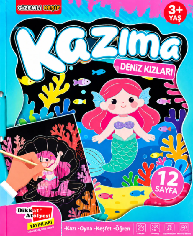 Denizkızları Kazıma Etkinlik Kitabı
