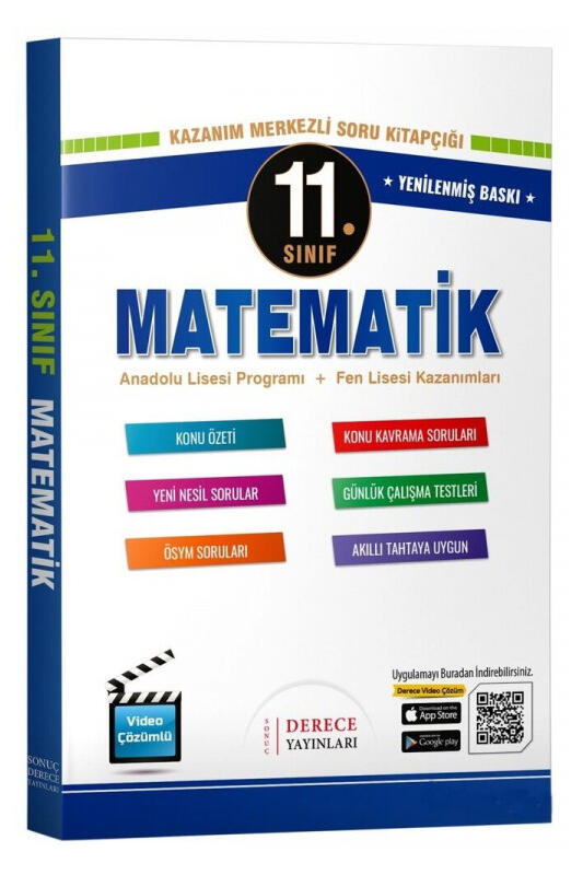 Derece Yayınları 11. Sınıf Matematik Seti