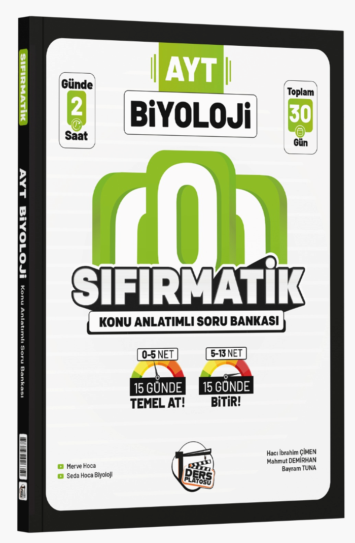 Ders Platosu AYT Biyoloji Sıfırmatik Konu Anlatımlı Soru Bankası