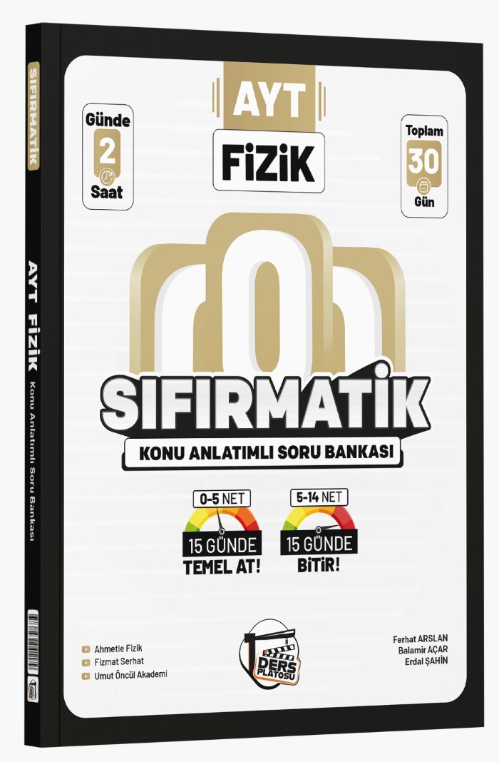 Ders Platosu AYT Fizik Sıfırmatik Konu Anlatımlı Soru Bankası