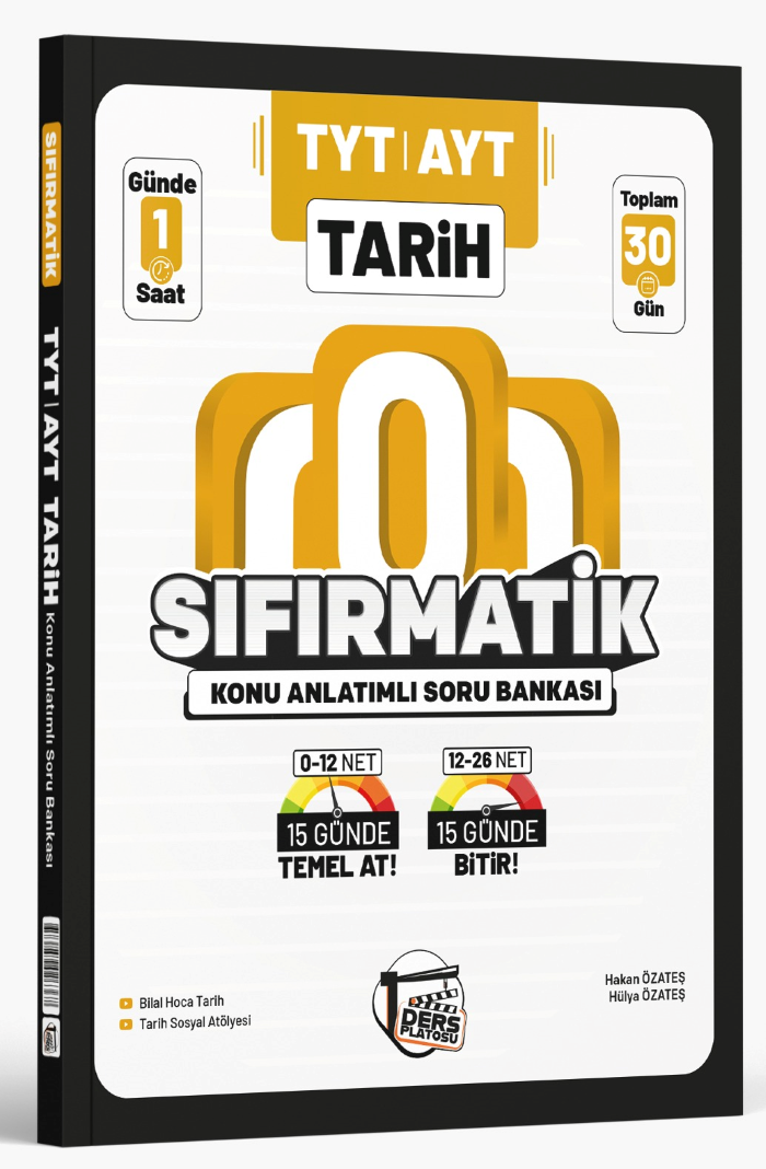 Ders Platosu TYT AYT Tarih Sıfırmatik Konu Anlatımlı Soru Bankası