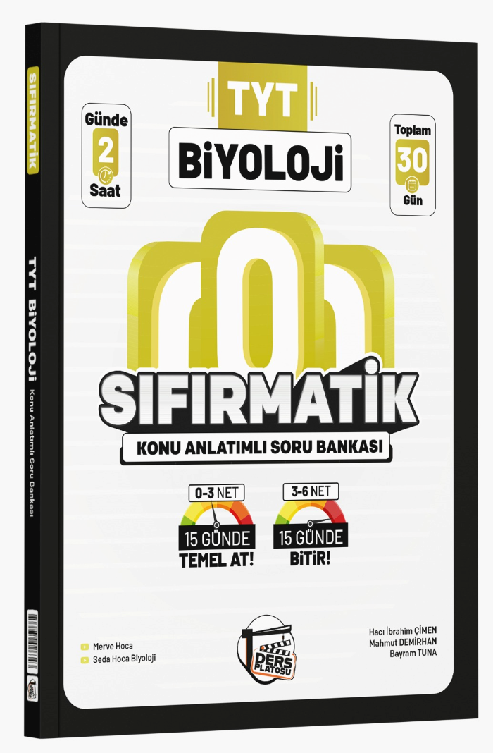 Ders Platosu TYT Biyoloji Sıfırmatik Konu Anlatımlı Soru Bankası