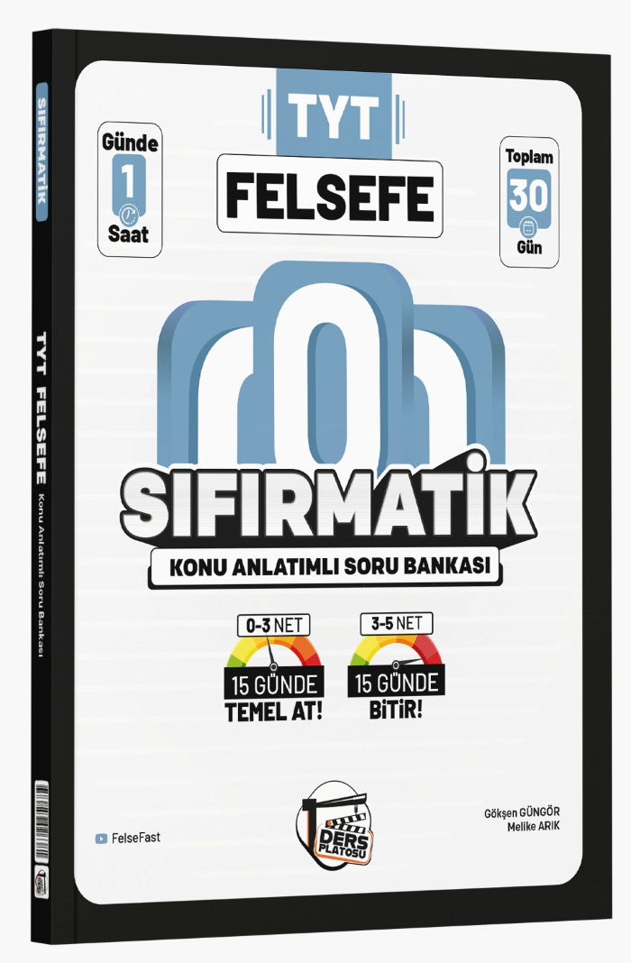 Ders Platosu TYT Felsefe Sıfırmatik Konu Anlatımlı Soru Bankası