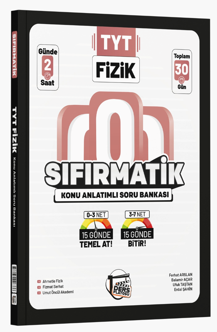 Ders Platosu TYT Fizik Sıfırmatik Konu Anlatımlı Soru Bankası