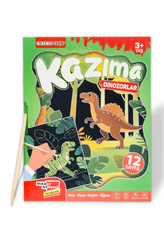 Dinozorlar Kazıma Etkinlik Kitabı