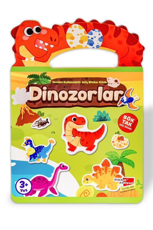Dinozorlar - Sök Tak Yeniden Kullanılabilir Jelly Etkinlik Sticker Kitabı