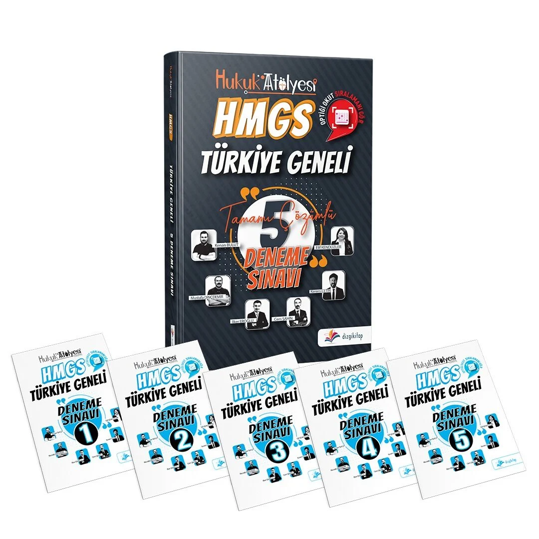 Dizgi Kitap Hukuk Atölyesi HMGS Türkiye Geneli Optikli Tamamı Çözümlü 5 Deneme Sınavı - Mustafa Dinçdemir, Kenan Bulut